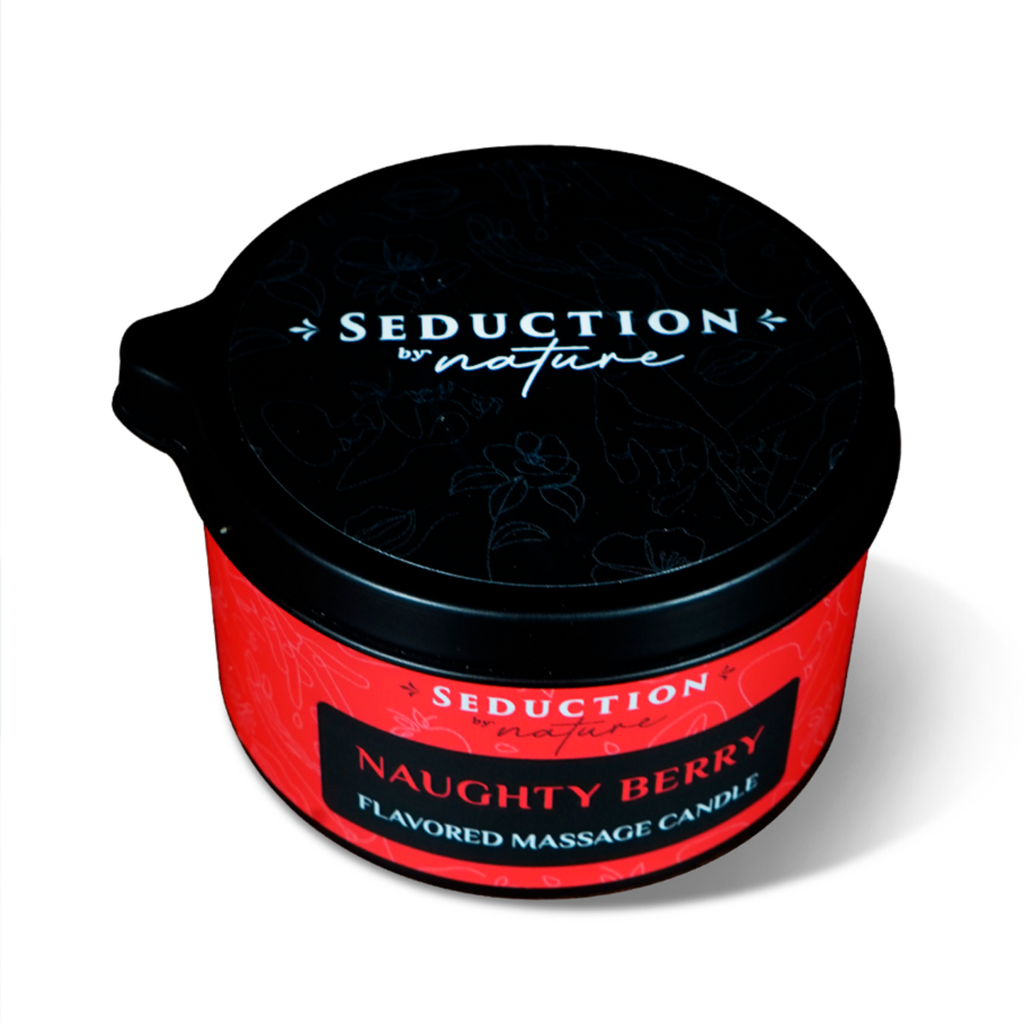 Naughty Berry Edible Massage Oil Candle