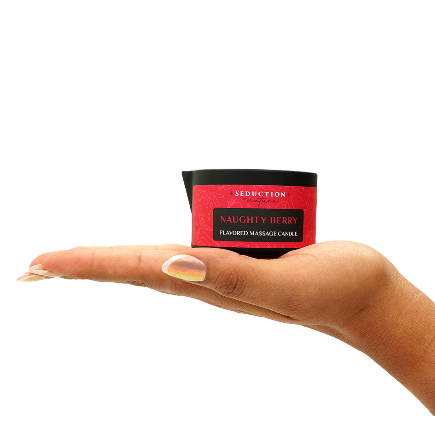 Naughty Berry Edible Massage Oil Candle