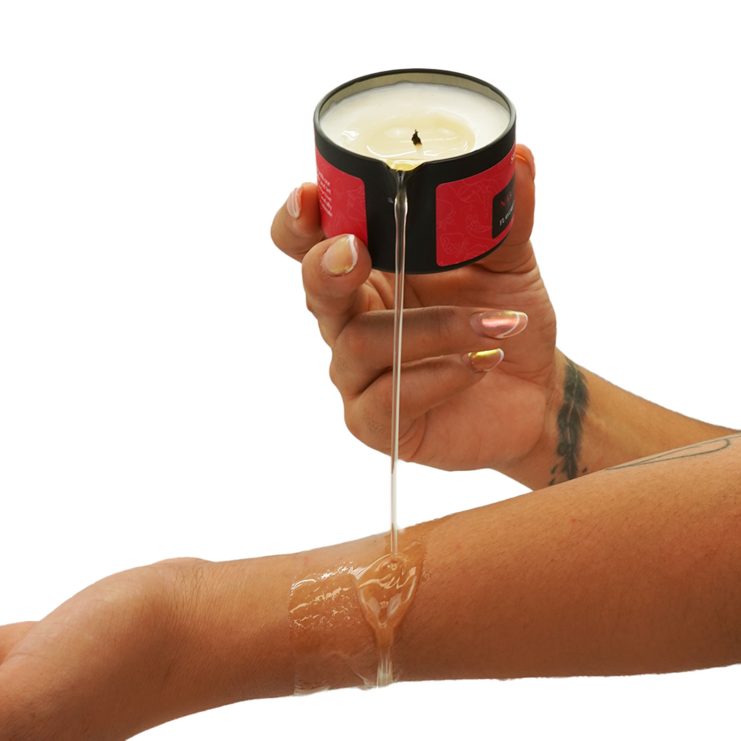 Naughty Berry Edible Massage Oil Candle