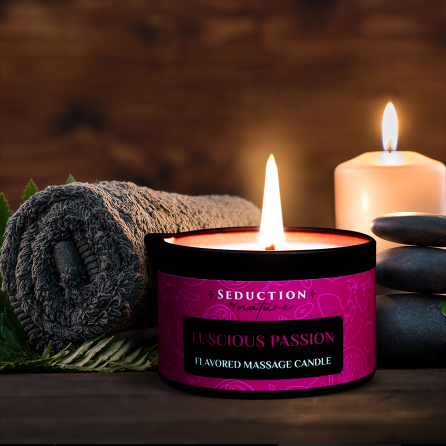 Luscious Passion Edible Massage Oil Candle