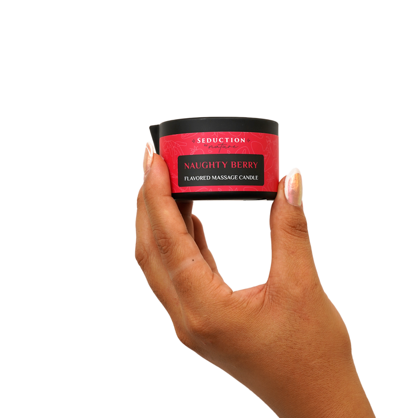 Naughty Berry Edible Massage Oil Candle