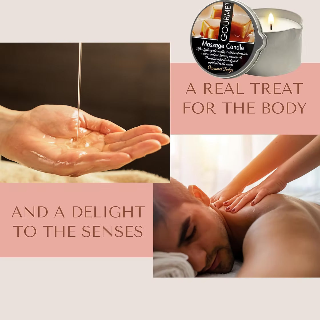 Caramel Fudge Scent - Massage Candle