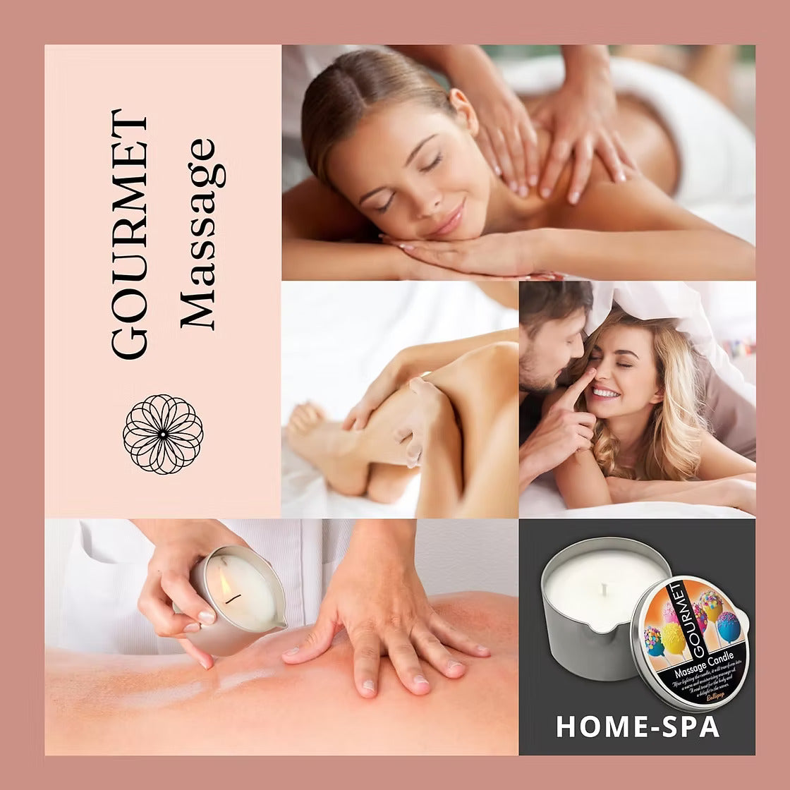 Lollipop Scent - Massage Candle