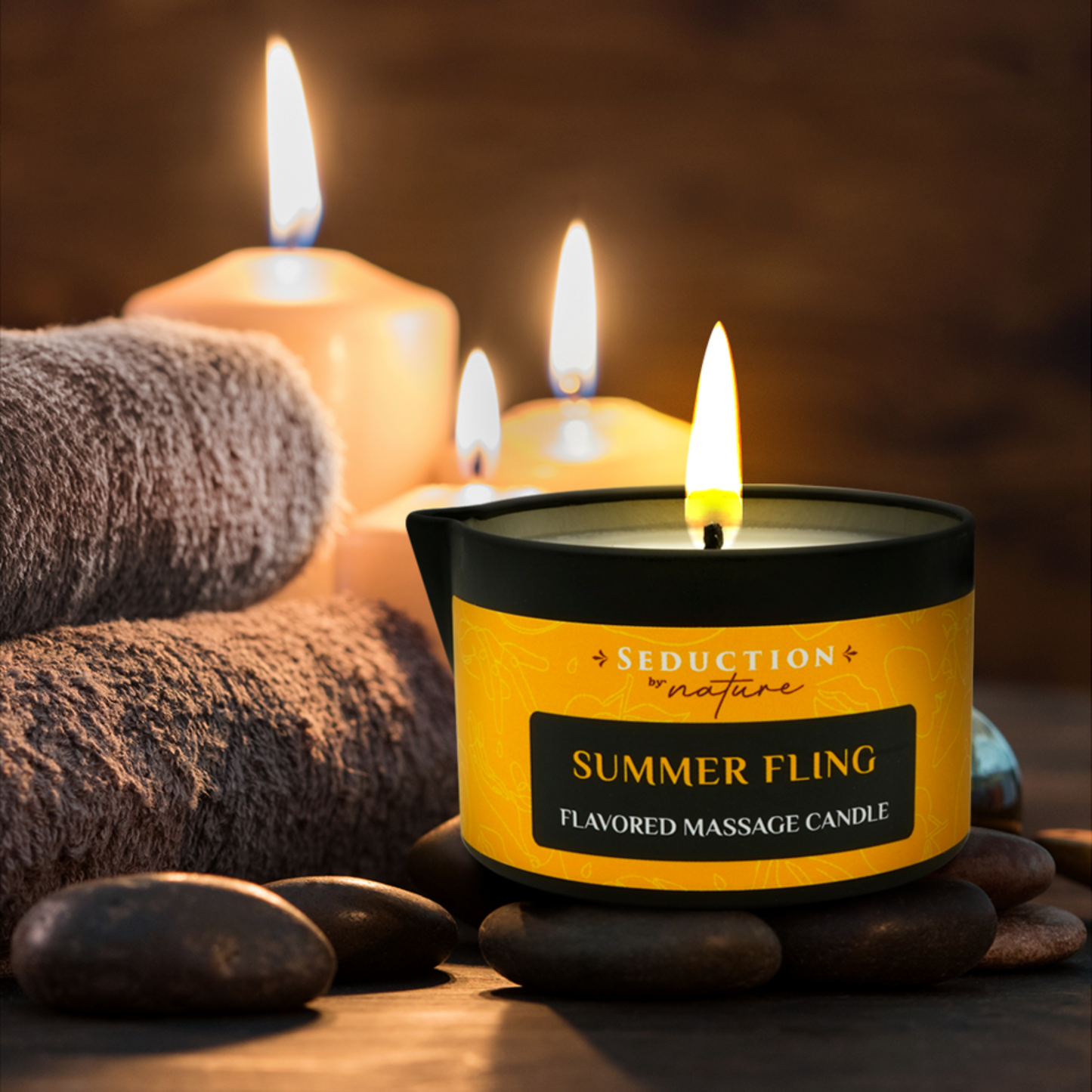 Summer Fling Edible Massage Oil Candle