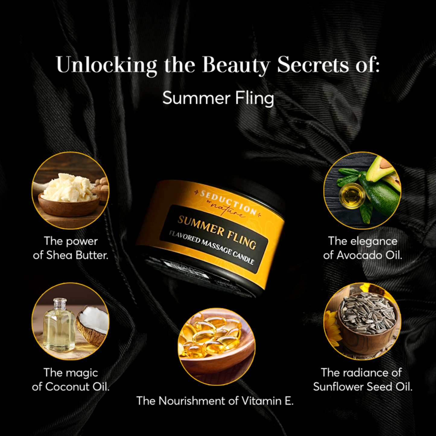 Summer Fling Edible Massage Oil Candle