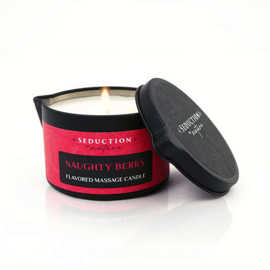 Naughty Berry Edible Massage Oil Candle
